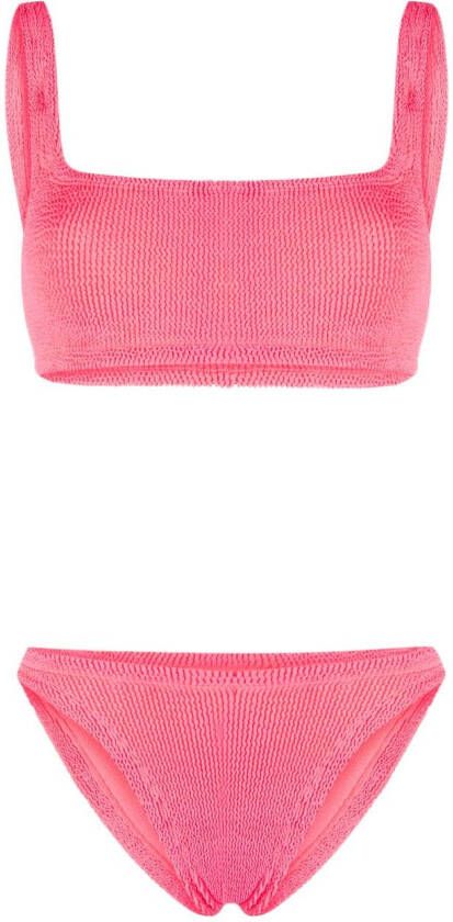 Hunza G Gekreukte bikini Roze