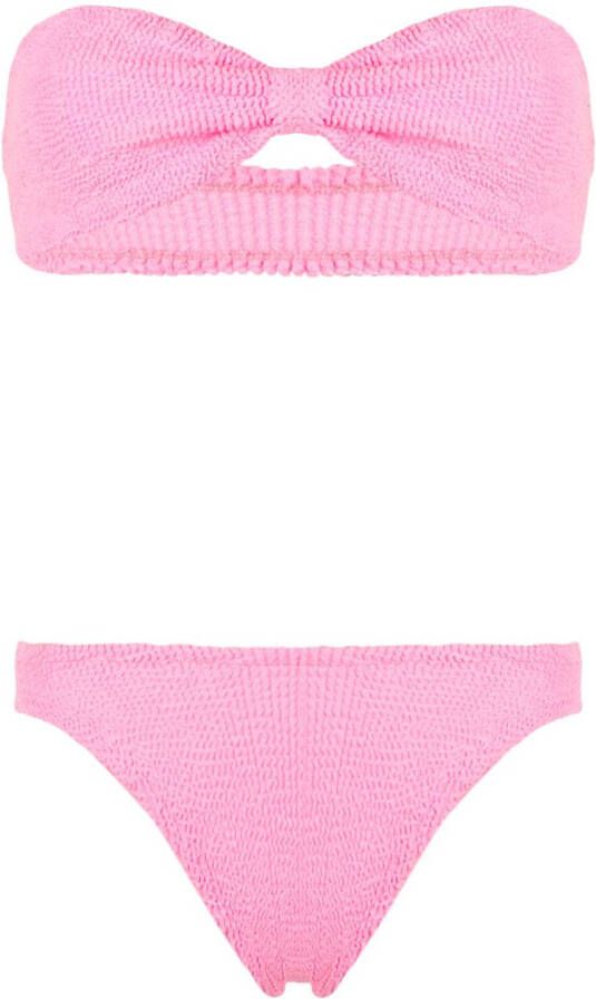 Hunza G Gekreukte bikini Roze