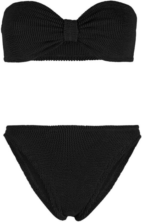 Hunza G Gekreukte bikini Zwart