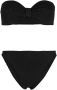 Hunza G Gekreukte bikini Zwart - Thumbnail 1