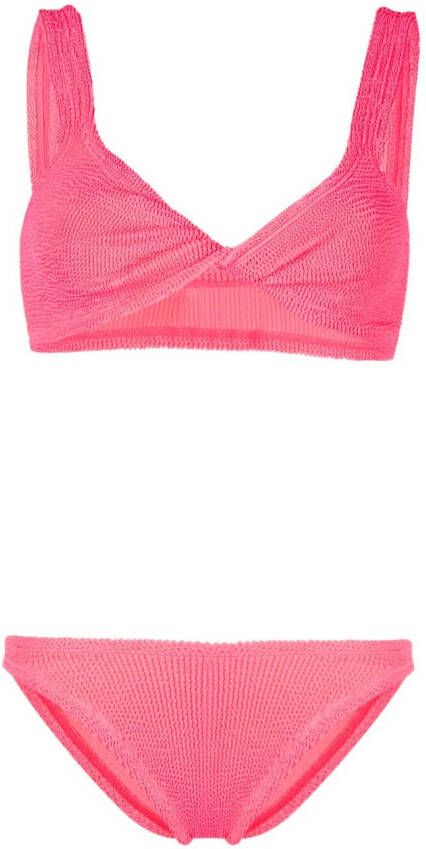 Hunza G Gekreukte bikini Roze