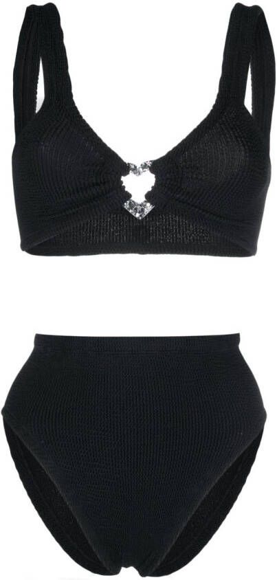 Hunza G Seersucker bikini Zwart