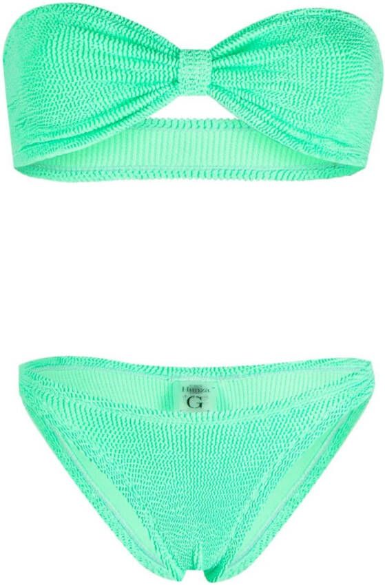 Hunza G Strapless bikini Groen