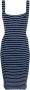 Hunza G Gestreepte jurk Blauw - Thumbnail 1