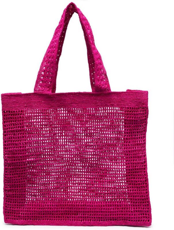 IBELIV Gehaakte shopper Roze