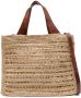 IBELIV Nosy raffia shopper Beige - Thumbnail 1