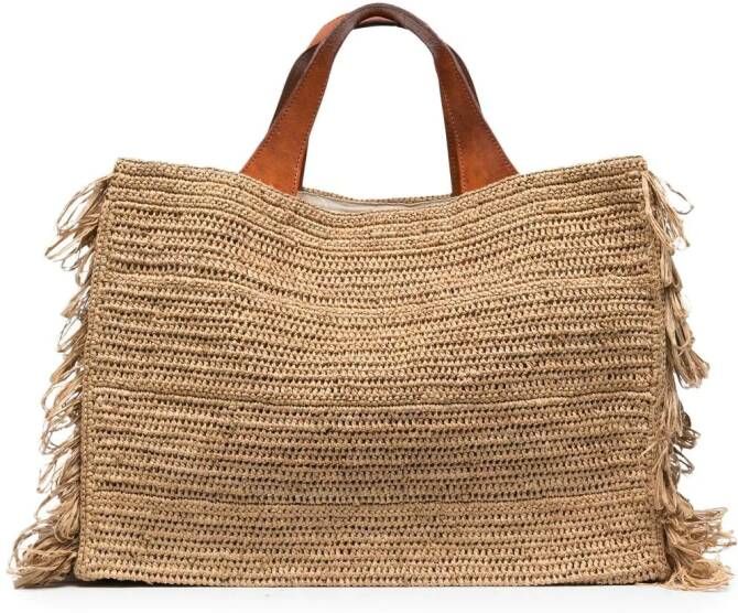 IBELIV Onja geweven draagtas Beige