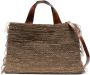 IBELIV Onja geweven shopper Bruin - Thumbnail 1