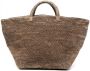 IBELIV Raffia shopper Bruin - Thumbnail 1