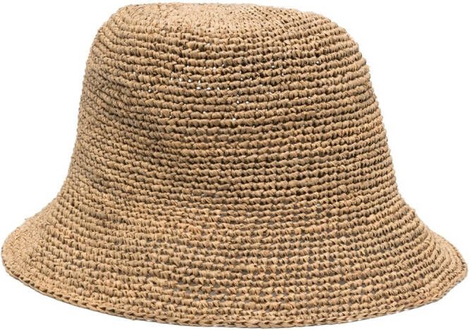 IBELIV Raffia vissershoed Bruin