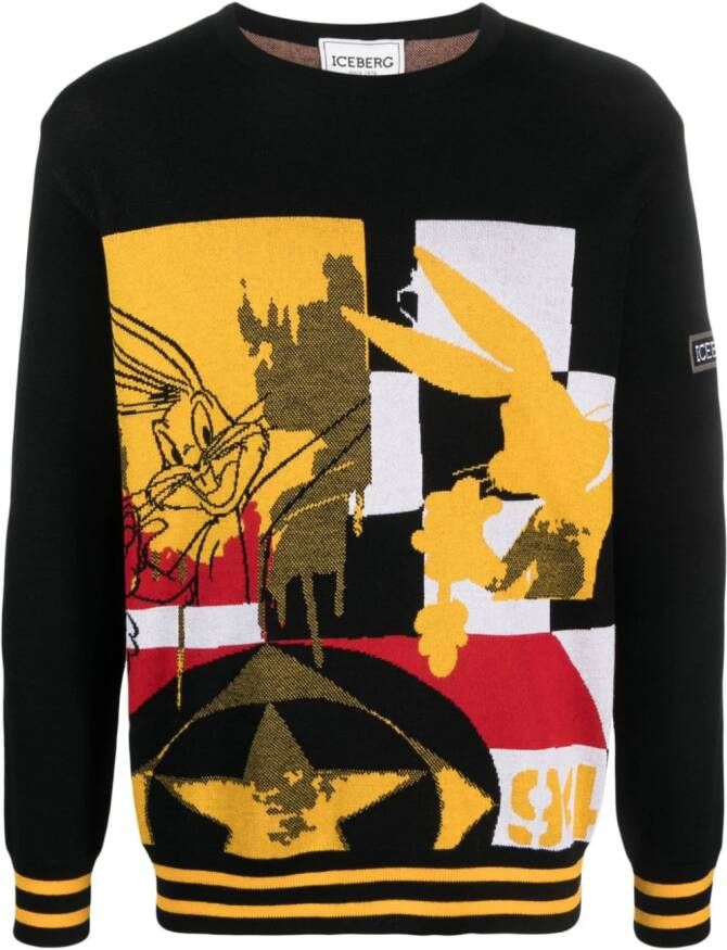 Iceberg Trui met print Zwart