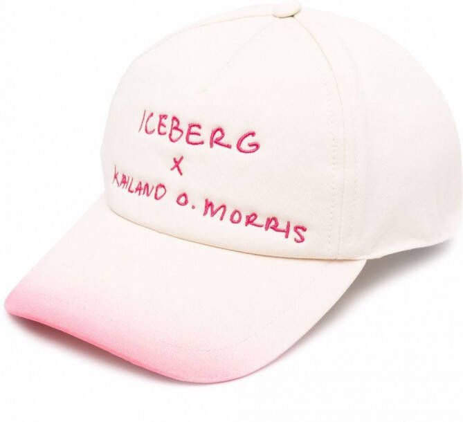Iceberg Honkbalpet met logoprint Beige