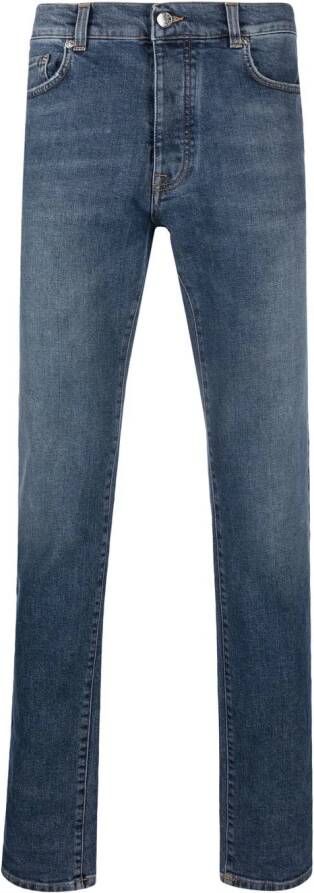Iceberg Jeans met geborduurd logo Blauw