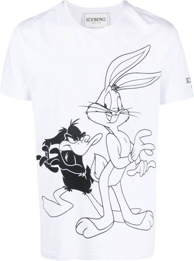 Iceberg Katoenen T-shirt Wit