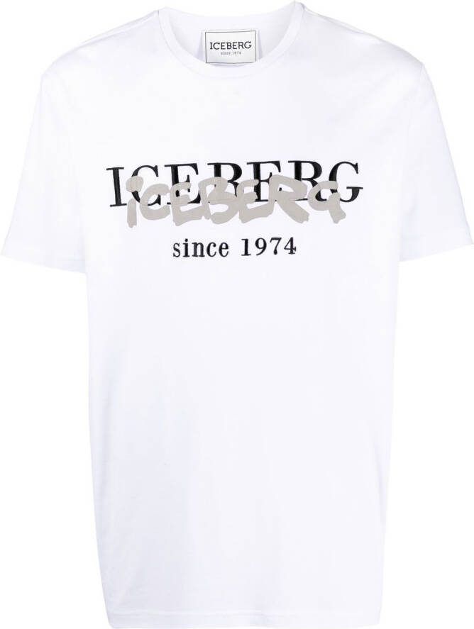 Iceberg T-shirt met logoprint Wit