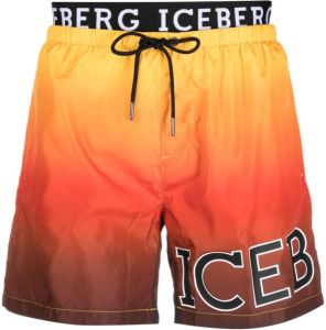 Iceberg Zwembroek met logoband Oranje