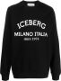 Iceberg Sweater met logoprint Zwart - Thumbnail 1