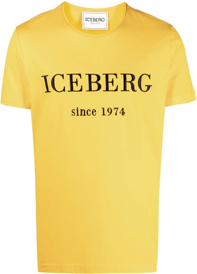 Iceberg T-shirt met geborduurd logo Oranje