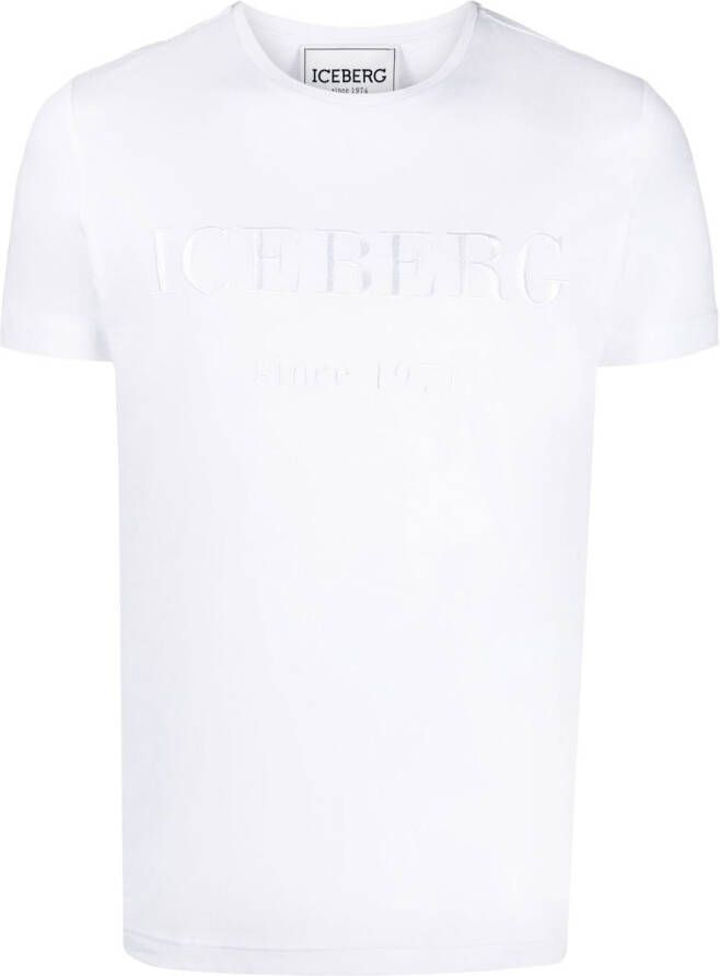 Iceberg T-shirt met geborduurd logo Wit