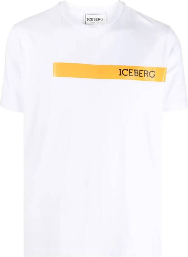 Iceberg T-shirt met logoprint Wit