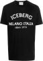 Iceberg T-shirt met logoprint Zwart - Thumbnail 1