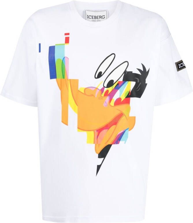 Iceberg T-shirt met print Wit