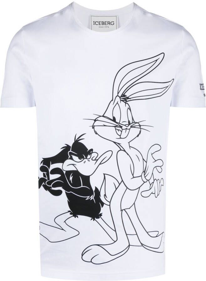 Iceberg T-shirt met print Wit