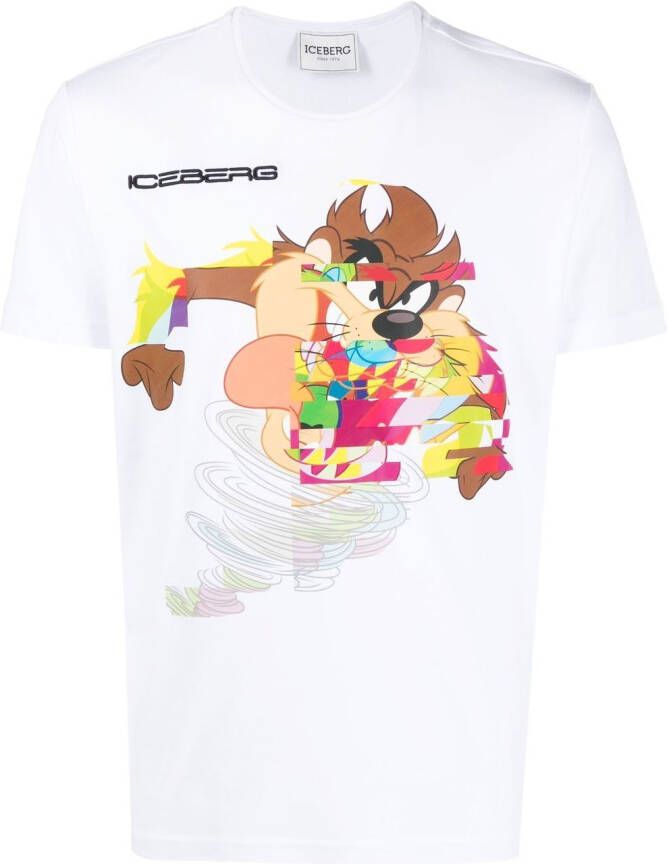 Iceberg T-shirt met print Wit
