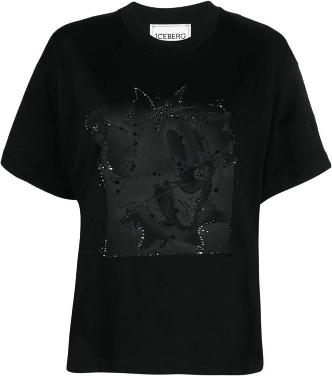 Iceberg T-shirt van biologisch katoen Zwart