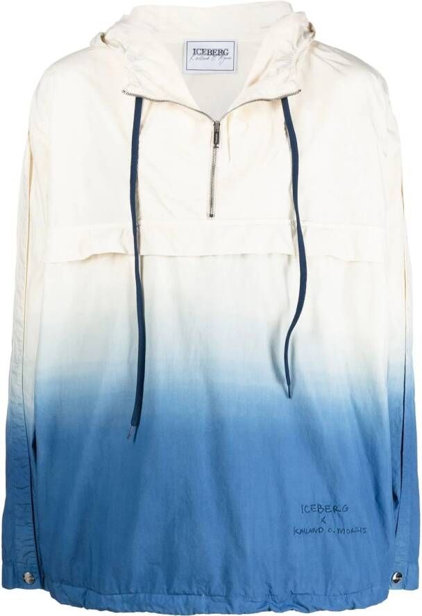 Iceberg x Kailand O. Morris pullover jack Blauw