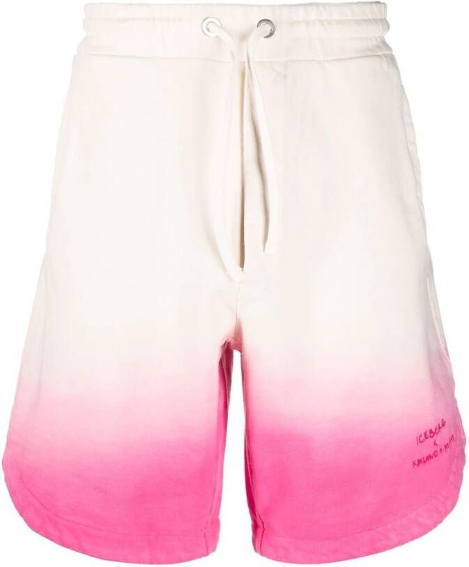 Iceberg x Kailand O. Morris shorts met kleurverloop Roze