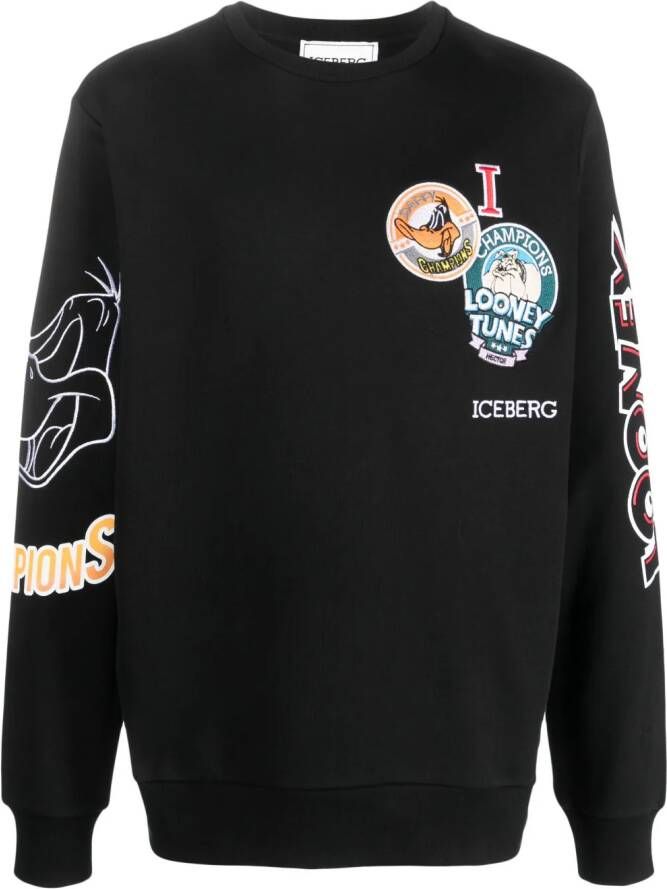 Iceberg x Looney Tunes sweater Zwart