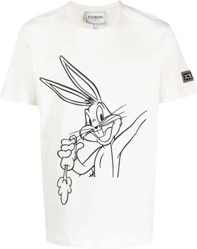 Iceberg x Looney Tunes T-shirt met print Wit
