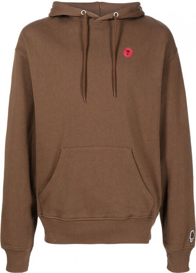 ICECREAM Hoodie met logo Bruin