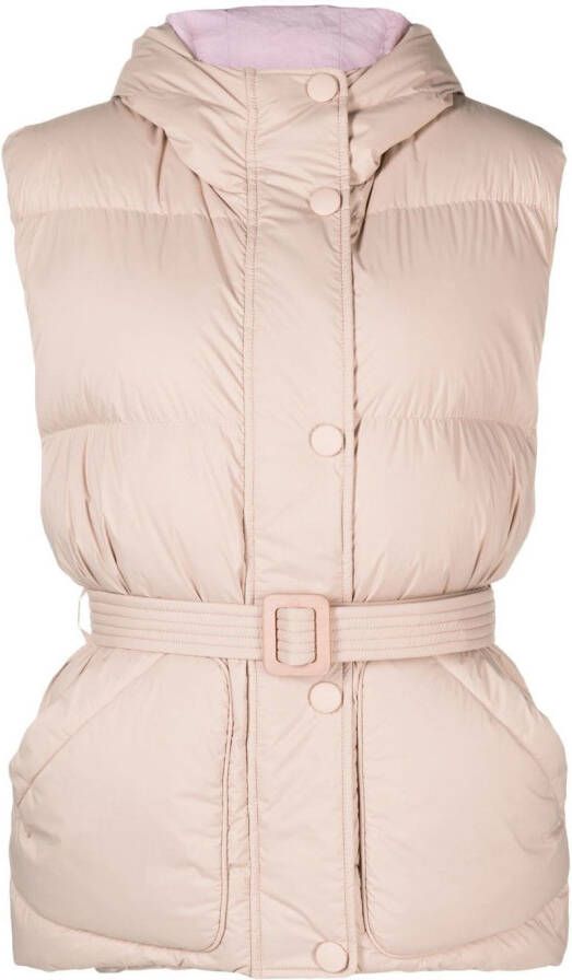 Ienki Bodywarmer met ceintuur Roze