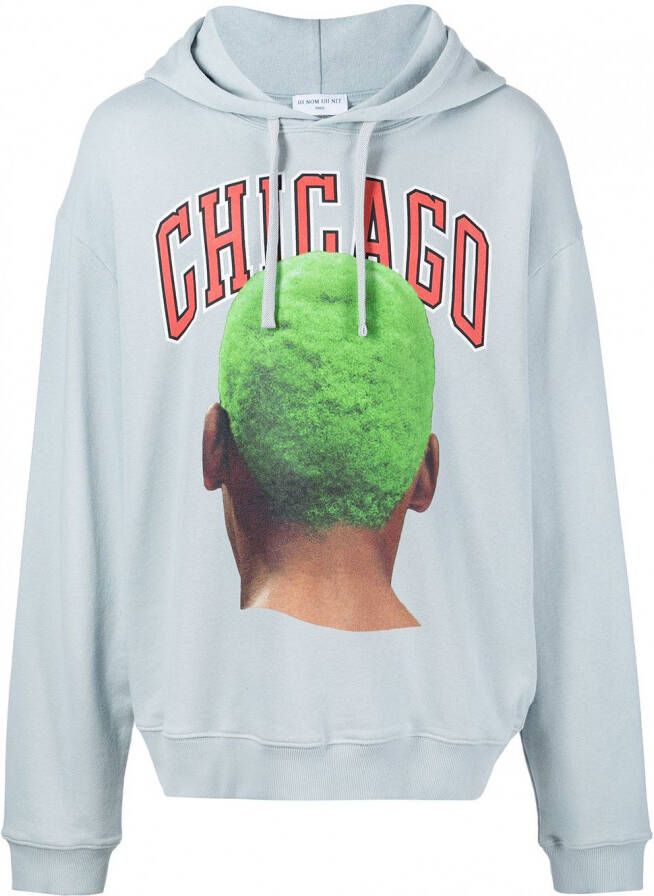 Ih Nom Uh Nit Hoodie met print Blauw