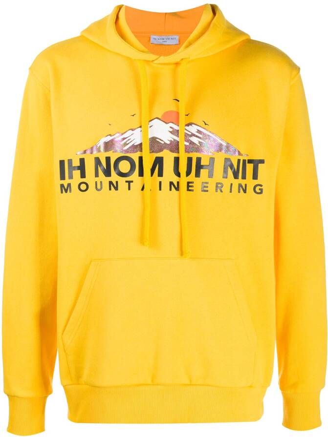 Ih Nom Uh Nit Hoodie met logoprint Geel