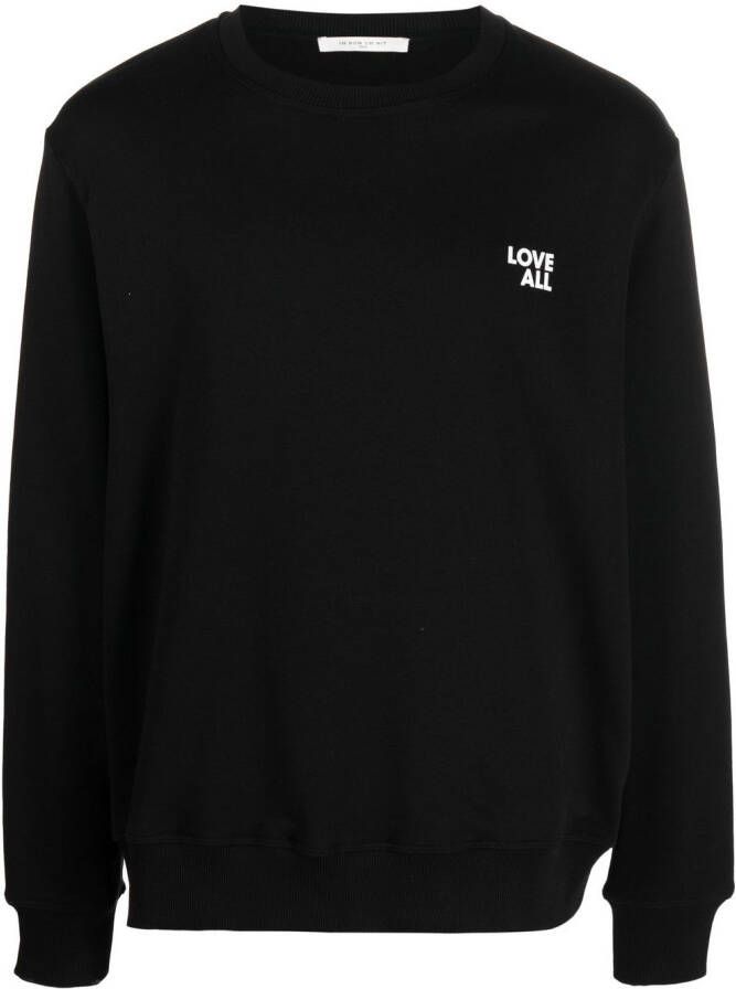 Ih Nom Uh Nit Sweater met logoprint Zwart