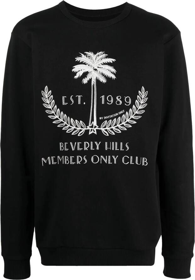 Ih Nom Uh Nit Sweater met borduurwerk Zwart