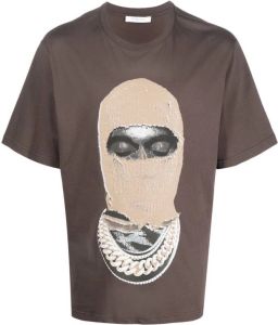 Ih Nom Uh Nit T-shirt met grafische print Bruin
