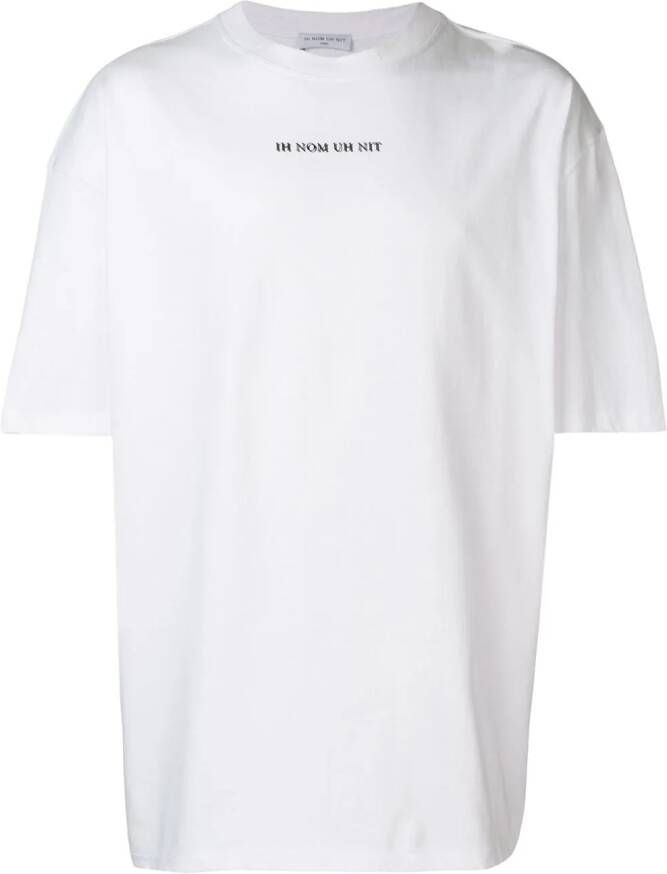 Ih Nom Uh Nit T-shirt met logoprint Wit