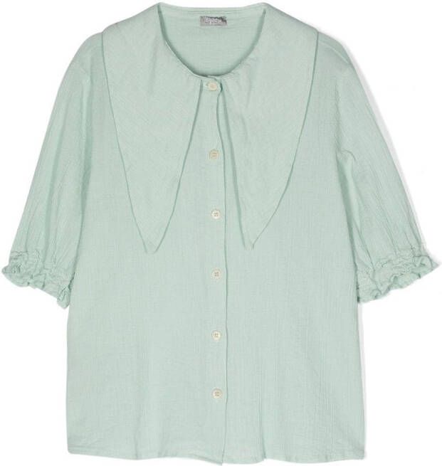 Il Gufo Button-up blouse Groen