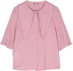 Il Gufo Button-up blouse Roze