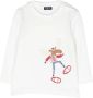 Il Gufo T-shirt met rendierprint Wit - Thumbnail 1