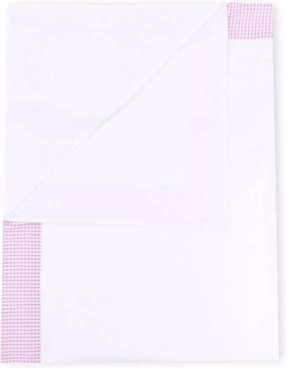 Il Gufo Deken met gestreepte afwerking Wit