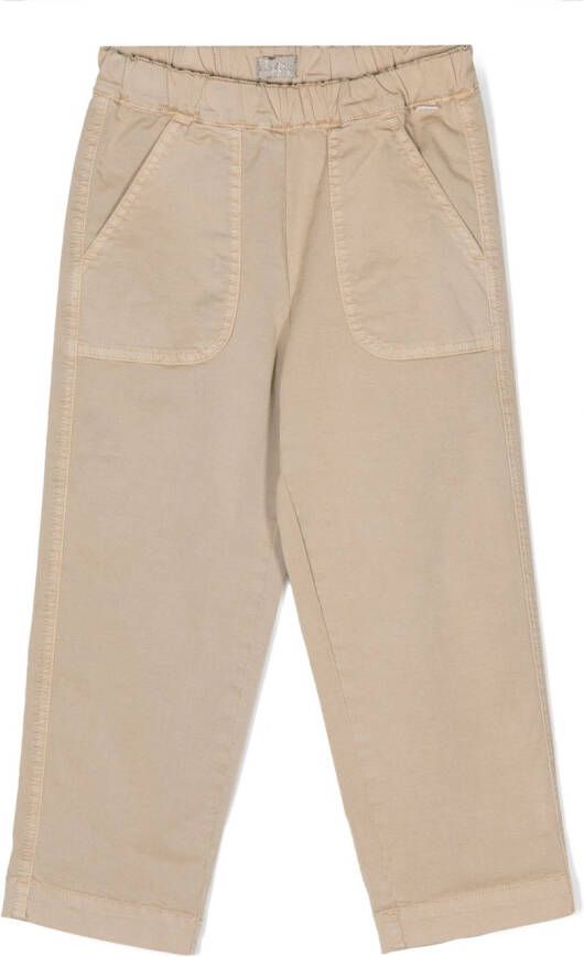 Il Gufo Broek met elastische taille Beige