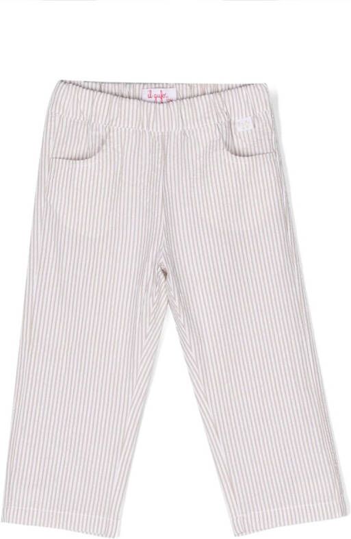 Il Gufo Broek met elastische tailleband Beige
