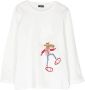 Il Gufo T-shirt met borduurwerk Wit - Thumbnail 1