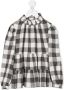 Il Gufo Geruite blouse Grijs - Thumbnail 1