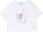Il Gufo T-shirt met print Wit - Thumbnail 1